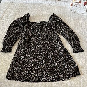 Floral Black Bohme Dress
